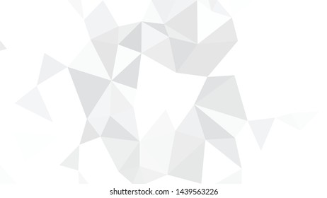 White Polygonal Mosaic Background, Low Poly Style, Vector illustration, Business Design Templates