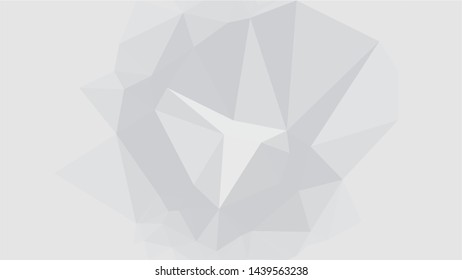 White Polygonal Mosaic Background, Low Poly Style, Vector illustration, Business Design Templates