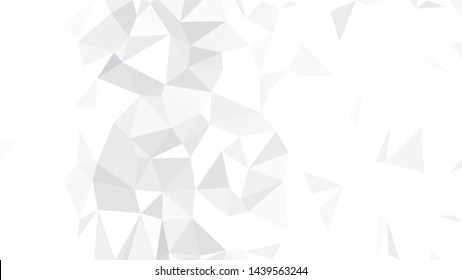 White Polygonal Mosaic Background, Low Poly Style, Vector illustration, Business Design Templates