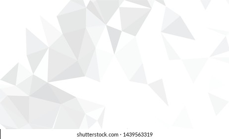 White Polygonal Mosaic Background, Low Poly Style, Vector illustration, Business Design Templates