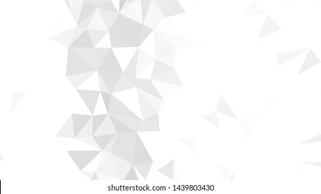 White Polygonal Mosaic Background, Low Poly Style, Vector illustration, Business Design Templates