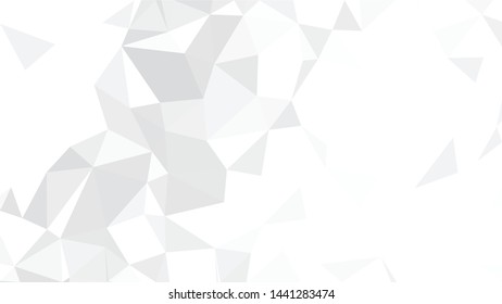 White Polygonal Mosaic Background, Low Poly Style, Vector illustration, Business Design Templates