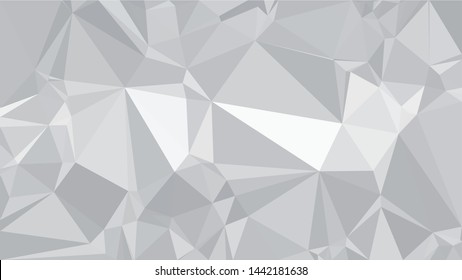 White Polygonal Mosaic Background, Low Poly Style, Vector illustration, Business Design Templates