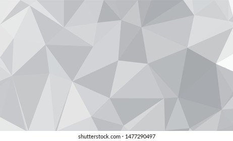 White Polygonal Mosaic Background, Low Poly Style, Vector illustration, Business Design Templates