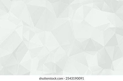 Fundo de mosaico poligonal branco, estilo de poly baixo, ilustração de vetor, modelos de design de negócios