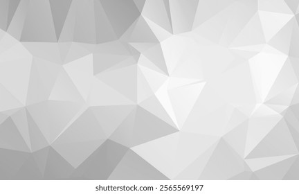 White Polygonal Mosaic Background, Low Poly Style, Vector illustration, Business Design Templates
