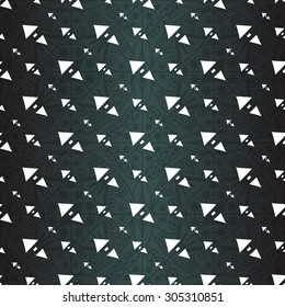 White polygons on a beautiful dark background