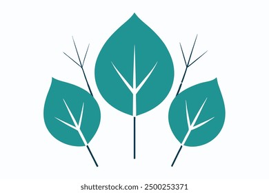 White Poplar Leaf Color Art Perfect for Nature Inspired Home Decor