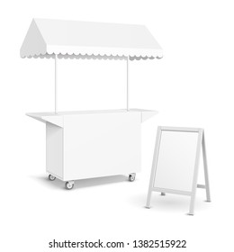 Download Market Stall Mockup High Res Stock Images Shutterstock