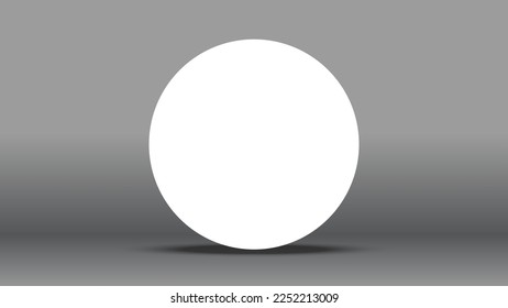 White poster with black frame mockup on grey wall
