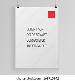 White Poster Mock Up Template