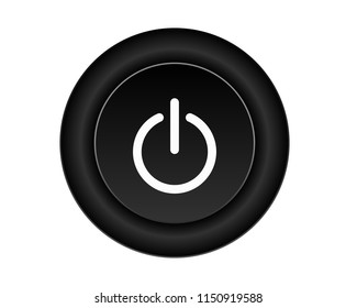 White power icon Vector Illustration isolated on black background. EPS10
