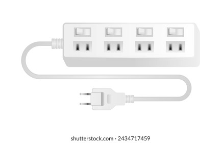 White power supply adapter _4 It is an illustration of the mouth of the mouth.