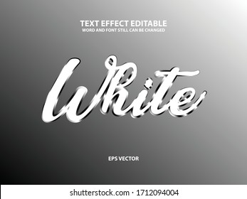 white premiun effect text vetor