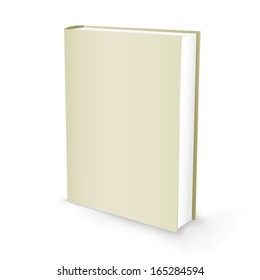 The white presentation book isolated on the white background