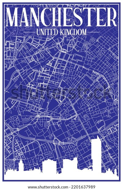 White Printout Streets Network Map City Stock Vector (Royalty Free ...