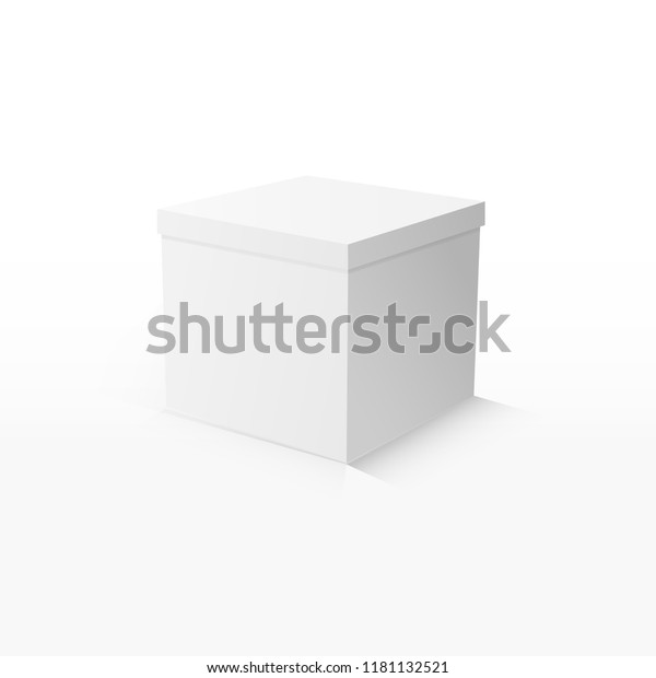 White Product Cardboard Package Box Illustration Stock