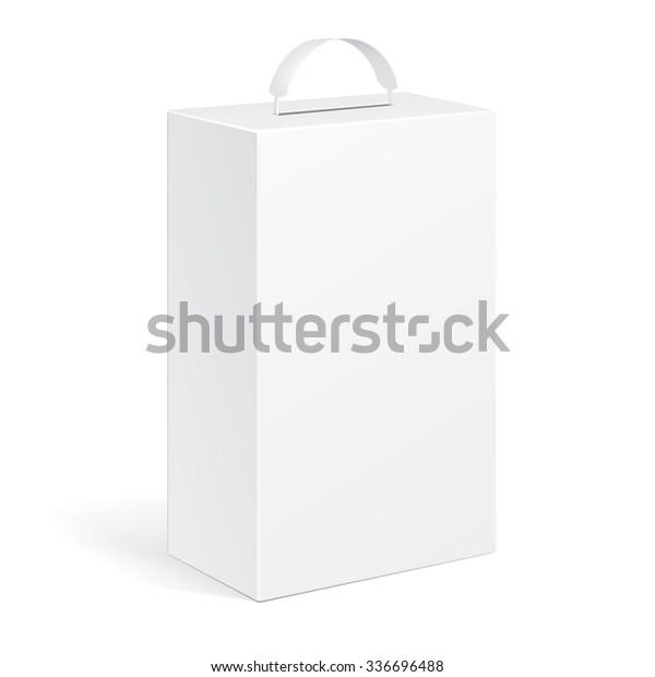 Download White Product Cardboard Package Box Handle Stock Vector ...