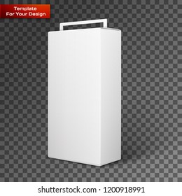 White Product Package Box Illustration