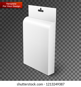 White Product Package Box Illustration Isolated On