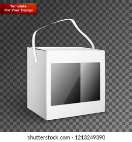 White Product Package Box Illustration Isolated On