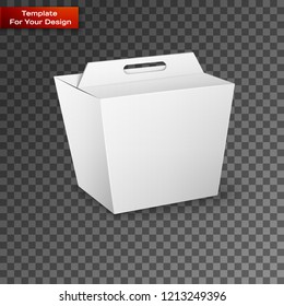 White Product Package Box Illustration Isolated On