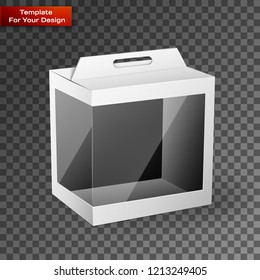 White Product Package Box Illustration Isolated On