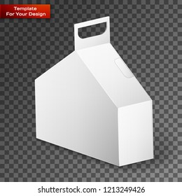 White Product Package Box Illustration Isolated On