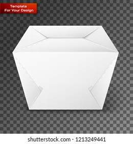 White Product Package Box Illustration Isolated On