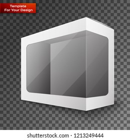 White Product Package Box Illustration Isolated On