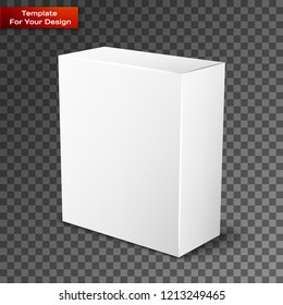 White Product Package Box Illustration Isolated On