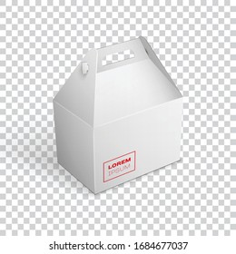 White Product Package Box Illustration