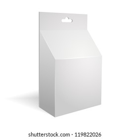 White Product Package Box. Ready For Your Design. Vector EPS10