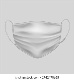 White protective medical mask for your protection
