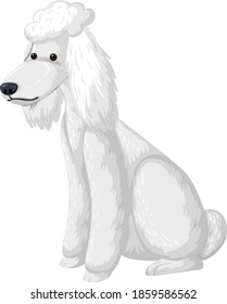 White Puddle cartoon style on white background illustration