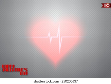 White Pulse Heart