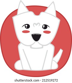 white puppy
