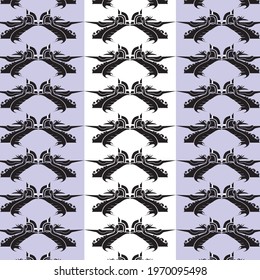 white and purple background with black shape pattern
