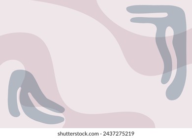 White and Purple Background With Leaf