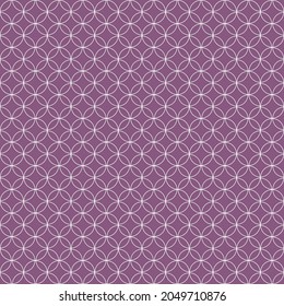 Weiße und violette kreisförmige Linie, nahtloser Hintergrund. Das nahtlose geometrische Muster der Kreise. Schleifpapier.