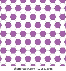 patrones de peine de miel morado blanco en el fondo, patrones hexagonales, vector de patrón de bola