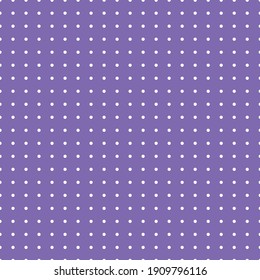 White and purple Polka Dot seamless pattern. Vector background.