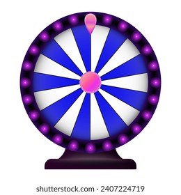 White purple roulette line icon. Casino, excitement, game, poker, chips, bet, luck, money, winning, losing, risk, black, croupier, lottery, red, drum. Vector icons for business and advertising