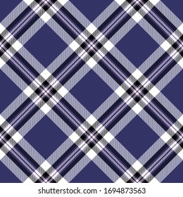 White and Purple Tartan Plaid Scottish Seamless Pattern. Texture from tartan, plaid, tablecloths, shirts, clothes, dresses, bedding, blankets and other textile.