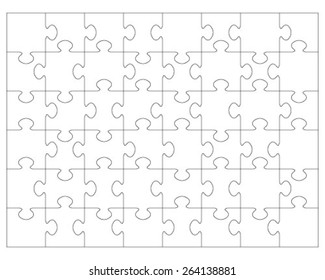 Similar Images, Stock Photos & Vectors of White puzzle, vector ...