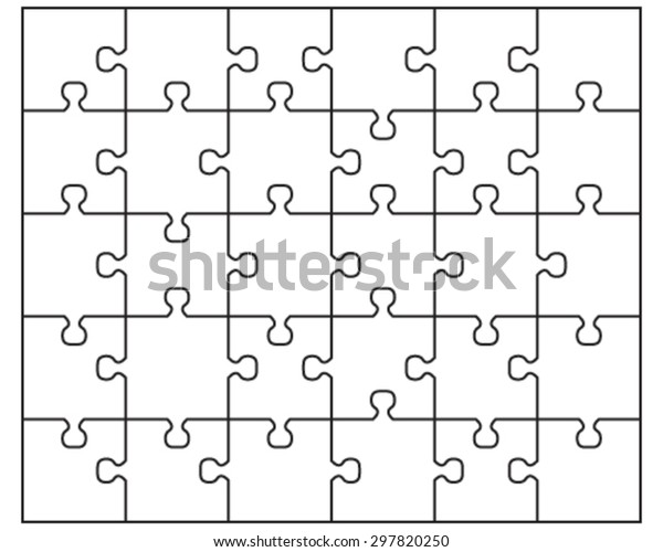 White Puzzle Vector Illustration Stock Vector (Royalty Free) 297820250 ...