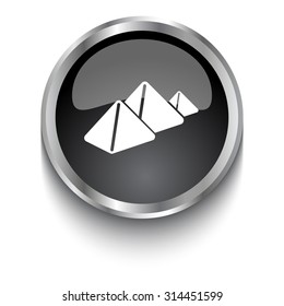 White Pyramids symbol on black web button