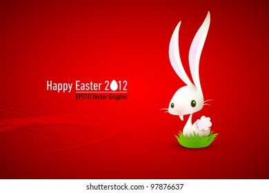 White Rabbit | Bunny | Easter Illustration | Layers Organized and Named Accordingly