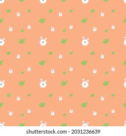 The white rabbit pattern is very cute.