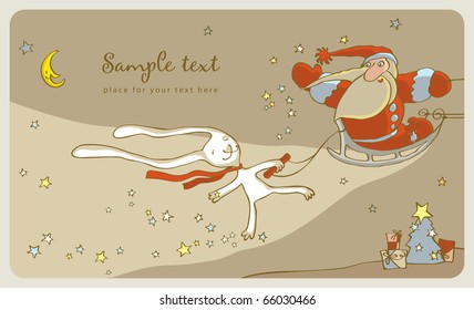 White Rabbit and Santa Claus